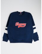 Tommy Hilfiger Bluza de trening cu logo brodat - Rosu/Alb/Albastru ultramarin