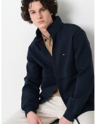 Tommy Hilfiger Bluza de trening din amestec de bumbac cu fermoar - Albastru ultramarin