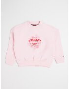 Tommy Hilfiger Bluza de trening din amestec de bumbac cu logo - Roz pastel