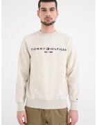 Tommy Hilfiger Bluza de trening din amestec de bumbac organic cu logo - Bej