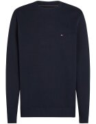 Tommy Hilfiger Bluza de trening din bumbac organic cu logo - Albastru ultramarin