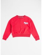 Tommy Hilfiger Bluza de trening din bumbac organic cu logo - Roz zmeuriu