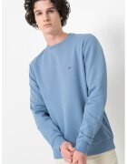 Tommy Hilfiger Bluza de trening uni cu decolteu la baza gatului - Albastru lavanda