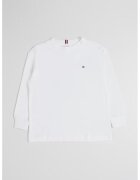 Tommy Hilfiger Bluza din bumbac cu detaliu logo - Alb