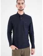 Tommy Hilfiger Bluza polo cu logo discret - Bleumarin