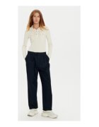 Tommy Hilfiger Bluza polo dama - ecru - 100% bumbac -