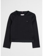 Tommy Hilfiger Bluza regular fit cu logo discret - Negru