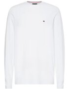Tommy Hilfiger Bluza slim fit amestec de bumbac organic - Alb
