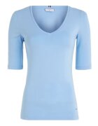 Tommy Hilfiger Bluza slim fit cu maneci trei sferturi