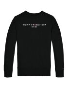 Tommy Hilfiger Bluza sport cu decolteu la baza gatului - cu logo - Alb/Negru
