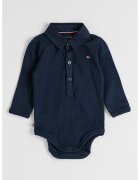Tommy Hilfiger Body striat din amestec de bumbac - Bleumarin