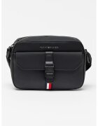 Tommy Hilfiger Borseta din piele ecologica Foundation - Rosu/Alb/Negru