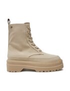 Tommy Hilfiger Botine dama 304444753 - Piele ecologica - Bej - Bej