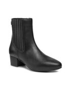Tommy Hilfiger Botine dama piele naturala - Negru