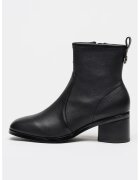 Tommy Hilfiger Botine din piele cu fermoar si toc - Negru