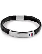 Tommy Hilfiger Bratara Men`s Collection 2790349 - Argintiu - Negru