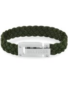 Tommy Hilfiger Bratara Men’s Collection din piele 2790518 - Argintiu - Verde