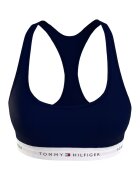 Tommy Hilfiger Bustiera din amestec de modal cu banda logo - Albastru ultramarin