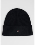 Tommy Hilfiger Caciula din casmir cu detaliu cu logo - Negru