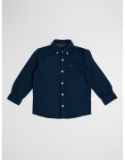 Tommy Hilfiger Camasa de bumbac cu guler Oxford - Albastru inchis
