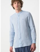 Tommy Hilfiger Camasa de in cu guler Mao - Albastru pastel