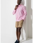 Tommy Hilfiger Camasa de poplin cu guler fixat cu nasturi - Roz pastel