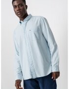 Tommy Hilfiger Camasa din bumbac cu buzunar aplicat - Albastru deschis