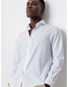 Tommy Hilfiger Camasa regular-fit cu model uni - Alb optic