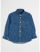 Tommy Hilfiger Camasa relaxed fit de denim cu buzunar pe piept - Albastru inchis