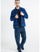 Tommy Hilfiger Camasa relaxed-fit din flanel cu model in carouri - Negru/Albastru