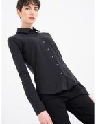 Tommy Hilfiger Camasa slim fit din material pique cu logo discret - Negru
