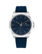 Tommy Hilfiger Ceas barbatesc Inox/Cauciuc - Quartz - Multicolor - Albastru