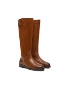 Tommy Hilfiger Cizme dama - piele naturala - maro