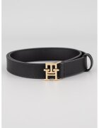 Tommy Hilfiger Curea de piele cu catarama cu nit Modern - Negru