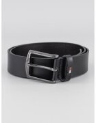 Tommy Hilfiger Curea de piele cu catarama metalica - Negru