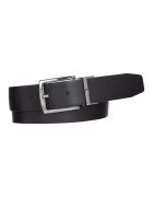 Tommy Hilfiger Curea de piele cu design reversibil Denton - Albastru ultramarin