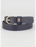 Tommy Hilfiger Curea de piele cu detaliu logo Essential - Bleumarin