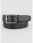 Tommy Hilfiger Curea din piele cu aplicatie logo discreta - Negru