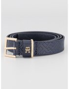 Tommy Hilfiger Curea din piele cu logo in relief - Negru