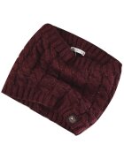 Tommy Hilfiger Esarfa Barbati - TH10273-024 - Moale Si Calduroasa - Tricot Groz - Polar Pe Interior - Logo Elegant - Fir Lucios - Placuta La Atingere - Ideala Pentru Utilizare Zilnica Si Zilele Reci De Iarna - Marime Universala - Bordo
