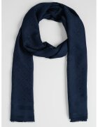 Tommy Hilfiger Esarfa de modal cu monograma - Bleumarin