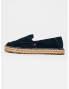 Tommy Hilfiger Espadrile din piele intoarsa cu model uni - Albastru ultramarin
