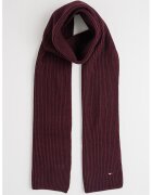 Tommy Hilfiger Fular din amestec de bumbac organic si casmir Flag - Visiniu