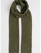Tommy Hilfiger Fular striat din bumbac si casmir - Kaki pal