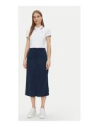 Tommy Hilfiger Fusta midi - bleumarin - 63% lyocell - 37% bumbac -