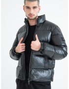 Tommy Hilfiger Geaca cu aspect matlasat - Negru