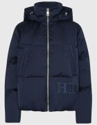 Tommy Hilfiger Geaca cu logo brodat si umplutura de puf -