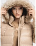Tommy Hilfiger Geaca cu umplutura de puf si gluga - Bej