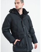 Tommy Hilfiger Geaca cu umplutura de puf si gluga - Negru