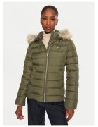 Tommy Hilfiger Geaca de puf dama verde - fabricata din material usor -
